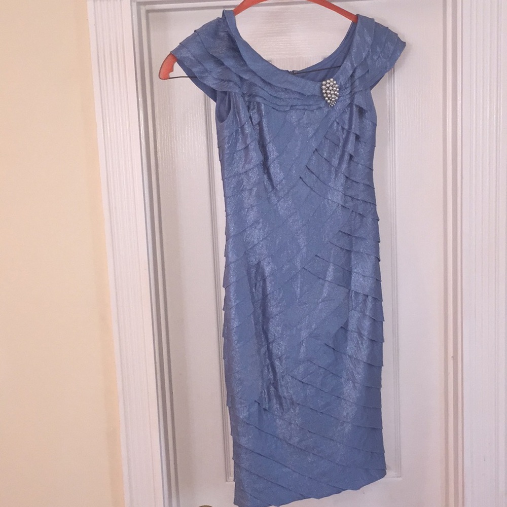 Blue/ silver cocktail dress